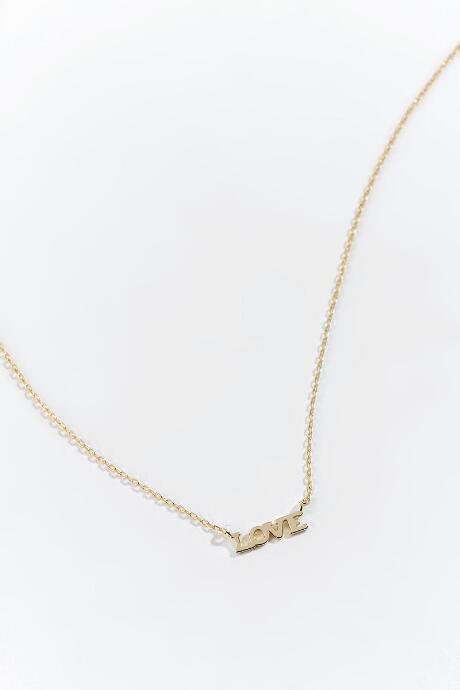 Francesca's Julia Love Pendant Necklace - Gold