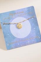 Francesca's Aquarius Constellation Coin Necklace - Gold