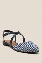 Indigo Rd. Genetic Gingham Strappy Flat - Black/white