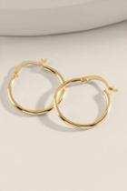 Francesca's Sadie Large Clasp Hoops - Gold