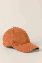 Francesca's Remy Suede Baseball Cap In Rust - Rust