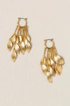 Francesca's Homestead Metal Statement Earrings - Gold