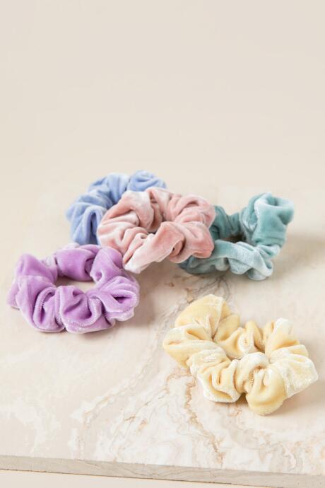 Francescas Roni Pastel Scrunchie Set - Multi