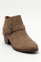 Indigo Rd. Irclarice Western Buckle Ankle Boot - Taupe