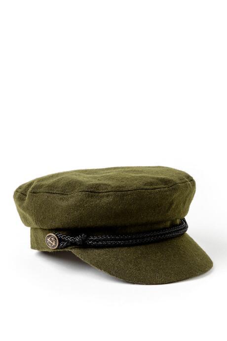Francesca's Clair Olive Cabbie Hat - Olive
