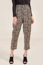 Francesca Inchess Gigi Leopard Ultra High Rise Soft Trouser - Taupe