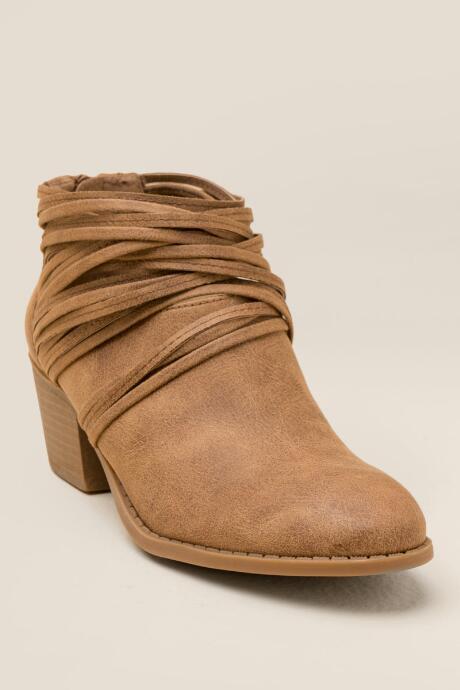 Fergalicious Barley Multi Strap Ankle Boot - Sand