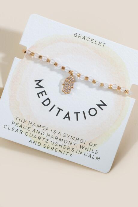 Francesca Inchess Natalie Meditation Adjustable Bracelet - Yellow