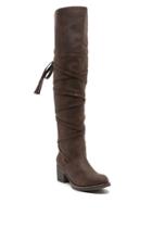 Sugar Vale Wrapped Tassel Over The Knee Boot - Brown