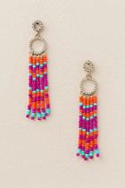 Francesca's Sansa Seedbead Tassel Earring - Multi