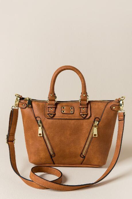 Francesca's Finley Mini Satchel - Tan
