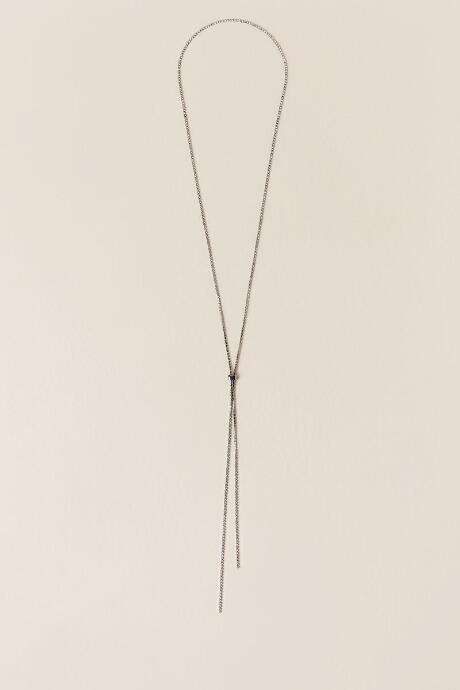 Francesca Inchess Kylie Crystal Adjustable Necklace - Hematite