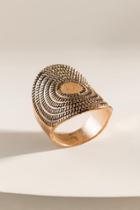 Francesca's Chrissy Burnished Statement Ring - Gold