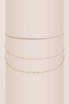 Francesca's Abella Triple Layer Choker In Silver - Silver