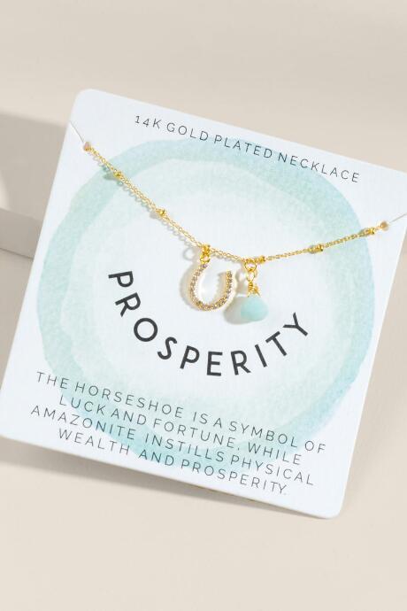 Francesca's Logan Symbol Pendant Necklace - Green