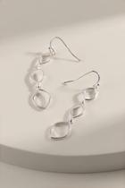 Francesca's Jill Open Diamond Link Earrings - Silver