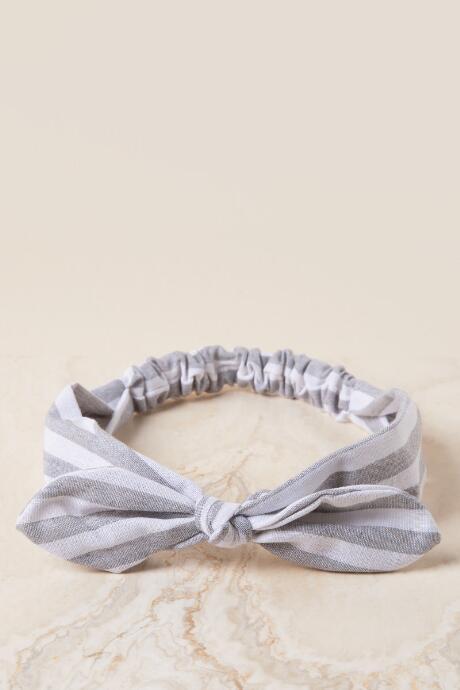 Francesca Inchess Wendy Striped Headwrap - Chambray