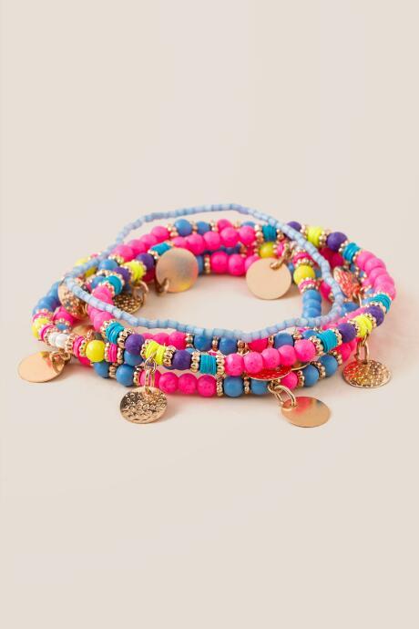 Carole, Inc Carole Multi Beaded 5 Set Stackable Bracelet - Multi