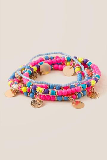 Carole, Inc Carole Multi Beaded 5 Set Stackable Bracelet - Multi