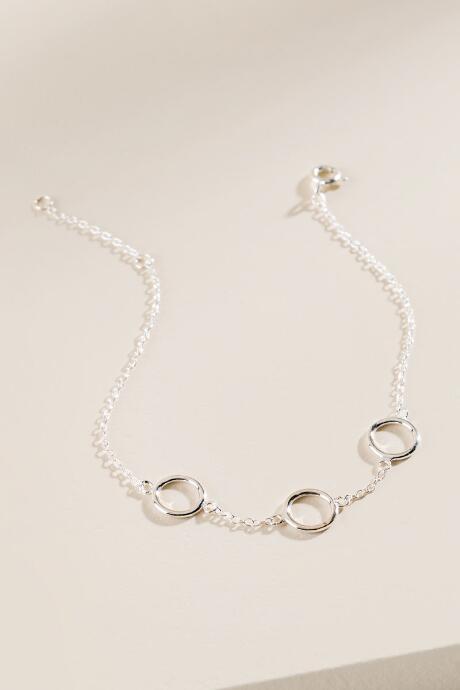 Francesca's Quinn Sterling Circle Bracelet - Silver