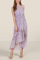 Francesca's Stephanie High Low Maxi Dress - Lavender