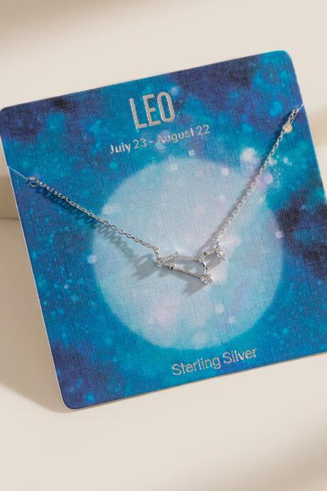 Francesca's Leo Sterling Silver Constellation Necklace - Silver