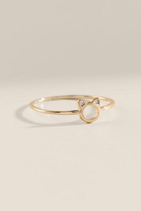 Francesca's Open Cz Circle Ring - Gold