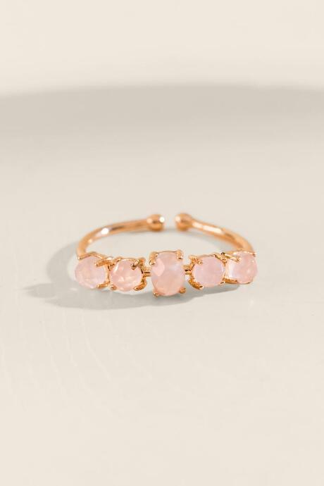 Francesca's Adeline Semi-precious Ring - Pale Pink