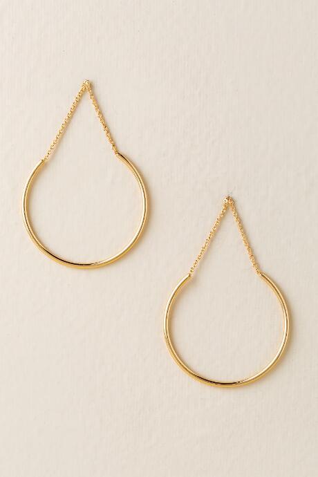 Francesca's Trafford Metal Earrings - Gold