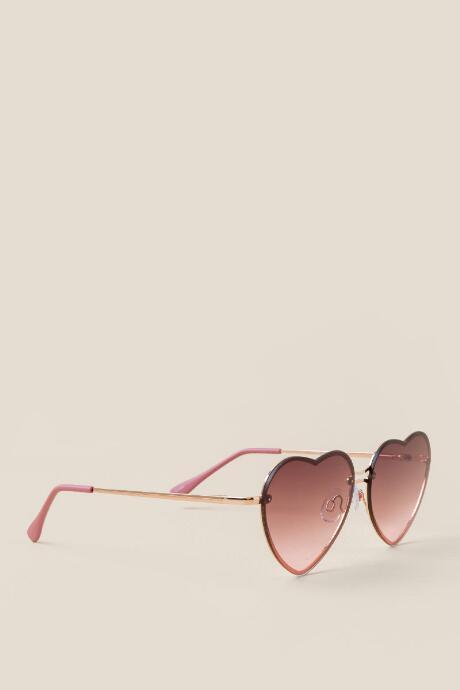 Francesca Inchess Ace Of Hearts Aviator Sunglasses - Gold