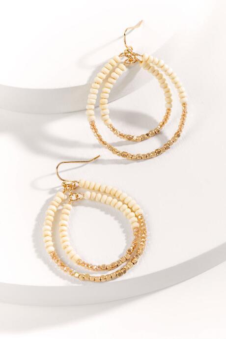 Francesca's Hadley Teardrop Earrings - Natural