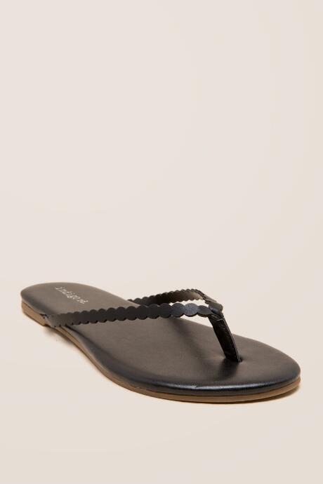 Indigo Rd. Indigo Rd Barbe Scallop Trim Flip Flop Sandal - Black