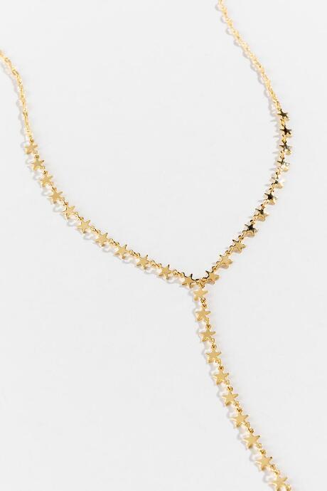Francesca's Miley Star Y Necklace - Gold