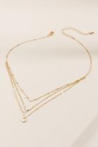 Francesca's Remi Layered Chain Necklace - Gold