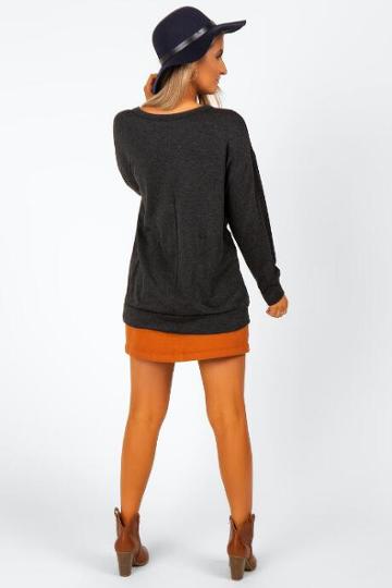 Francesca's Born To Be Free Sweatshirt - Black