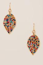Francesca's Carabel Leaf Drop Earring - Multi