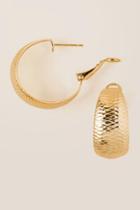 Francesca's Aysia Thick Hoop Earring - Gold