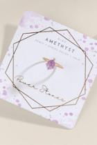 Francesca's Amethyst Power Stone Ring - Purple