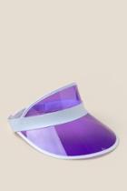 Francesca's Oceana Clear Visor - Purple