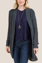 Alya Elin Cocoon Sweater Wrap - Dark Grey