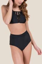 Francesca Inchess Ima High Waist Swimsuit Bottom - Black