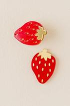 Francesca's Strawberry Large Stud Earring - Red
