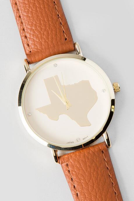 Francesca's Texas State Watch - Cognac
