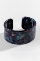 Francesca's Priscilla Marbled Resin Cuff In Navy - Navy