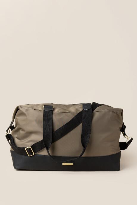 Francesca's Deidre Nylon Weekender Bag - Khaki