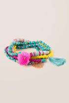 Carole, Inc. Carole Multi Beaded Pom Stackable Bracelet - Multi