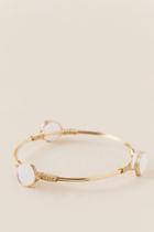 Francesca's Druzy Stacking Bangle Bracelet - Ivory