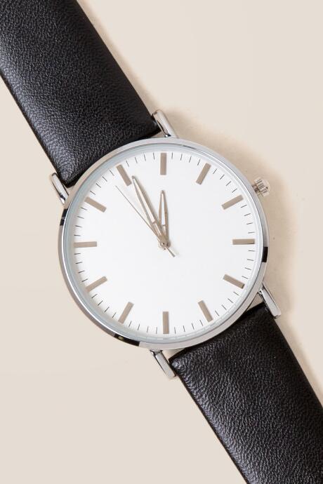 Francesca's Austin Classic Dial Watch - Black