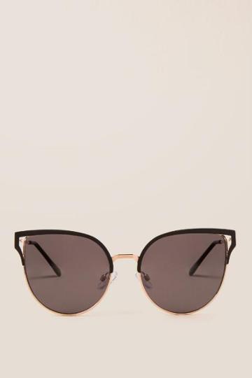 Francescas Kaori Cat Eye Sunglasses - Black