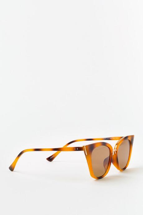 Francesca's Ellie Tort Cat Eye Sunglasses - Orange